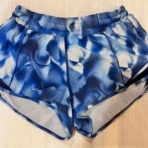 lululemon athletica Blue Patterned Athletic Shorts